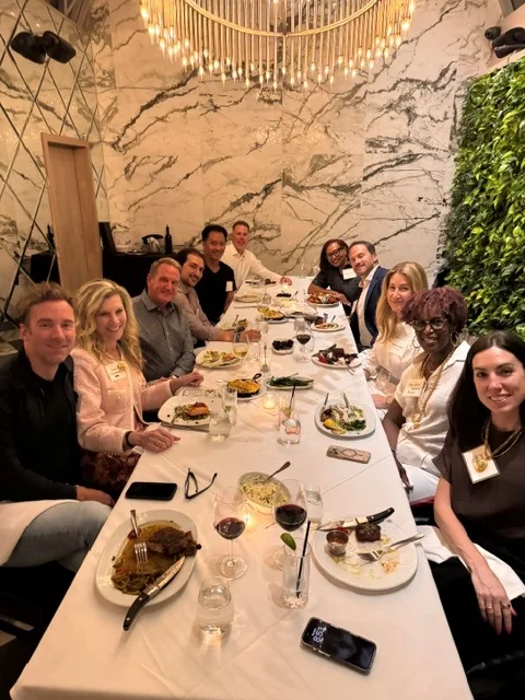 Chief People Officers gathered around a dinner table in New York City