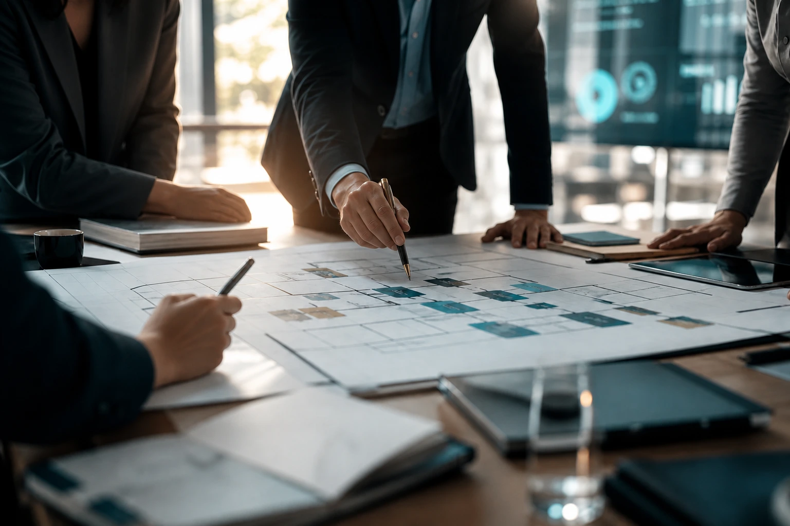 Leadership team planning an AI-era talent strategy